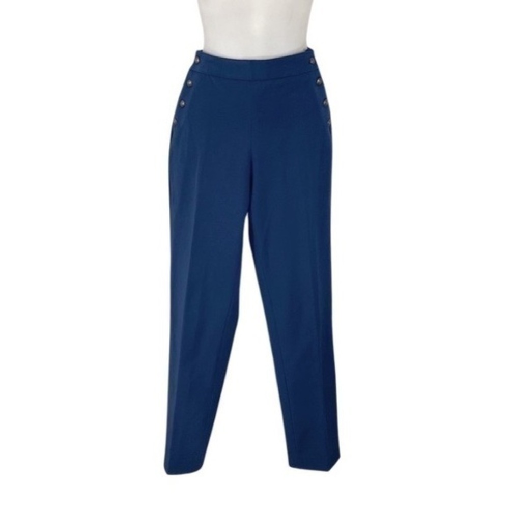 Brooks Brothers navy blue double button front pants 4
